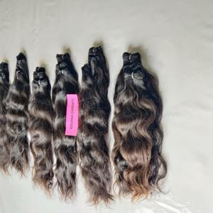 Extensiones de cabello humano Natural vietnamita crudo, pelucas de trama doble, cutícula alineada, frente de encaje de onda profunda, ninguna máquina de procesamiento - Product Image 4