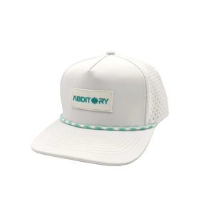Casquette de golf 5 panneaux pour homme avec logo personnalisé en PVC caoutchouc, perforations découpées au laser, imperméable, avec corde, casquette snapback de golf pour homme - Product Image 3