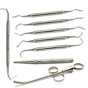 8Pcs Manual Stainless Steel Implant Sinus Lift Surgery <b>Set</b> Dental Oral Implant Surgical Instruments Reusable - Product Image 1