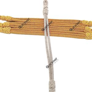 Cordón Decorativo de Hilo de Oro y Plata Ceremonial para Gorras de Uniforme - Product Image 1
