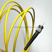 ST/UPC kabel Patch serat multifungsi, 3.0mm DX 2M OM1 62.5/125 μm Jumper serat optik dupleks untuk jaringan LAN pusat Data 2M