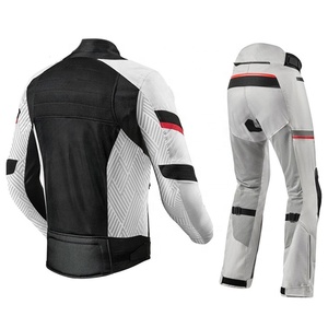 Equipo de carreras de motos 1 y 2 piezas trajes de cuero de vaca traje de carrera de Moto de invierno para montar - Product Image 2