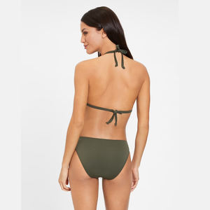 Women's Triangle Fashion <b>Bikini</b> Set Olive Wholesale Custom Logo Sexy Push-Up Bandeau Best Selling Solid <b>Sequined</b> Print <b>Bikini</b> - Product Image 2