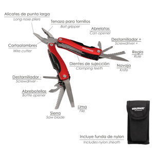 Alicates Multiusos Plegables Con Funda 12 en 1 - Product Image 3