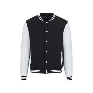 Chaqueta universitaria Retro de estilo universitario para hombre, chaqueta de invierno de mezcla de tela cálida con botones y ribete de punto acanalado de alta calidad para todas las estaciones - Product Image 1