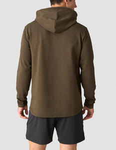 Sweat-shirt à capuche léger pour homme, tendance, en gros, sur mesure, à la demande, manches longues, vêtements de sport décontractés pour homme - Product Image 2