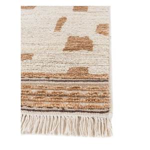 พรมขนสัตว์อัฟกันถักมือลายเรขาคณิตแบบนามธรรม รุ่น Re-1565 รูปทรงสี่เหลี่ยมผืนผ้า พรมปูพื้นห้องนั่งเล่น พรมปูพื้นห้องโถง - Product Image 4