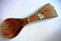 Ensemble de saladiers en bois d'acacia, ensemble de saladiers en bois d'acacia, écologique, passe au lave-vaisselle, ustensiles à salade, cuisine, fabriqué en Inde