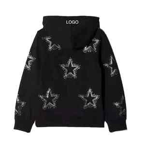 Sweat à capuche personnalisé avec strass, design glacé, doux et chaud en polaire, élégant, confortable pour l'hiver, mode urbaine, vêtement scintillant de qualité supérieure - Product Image 3