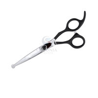 Ciseaux pliables pour gauchers en acier inoxydable multi-plaqué blanc et argenté, design unique, sur mesure, vente en gros