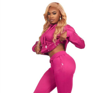 Survêtement empilé pour femmes de qualité supérieure-Tissu respirant et confortable pour un style optimal et survêtement confortable pour femmes - Product Image 5