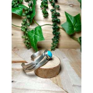Randy Boyd Royston Fashion <b>Cuff</b> <b>Bracelet</b> with Turquoise & Sterling <b>Silver</b> Elegant Accessory - Product Image 2