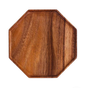 Bandeja de madera moderna para servir comida, pieza central de mesa, decoración del hogar, bandeja de mesa de café de Indian Metal World - Product Image 1