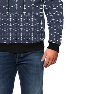 Meilleur prix Sweats à capuche à fermeture éclair pour hommes pour tenue décontractée basse quantité minimale de commande bonne qualité Sweats à capuche pour hommes sublimés à manches longues - Product Image 6