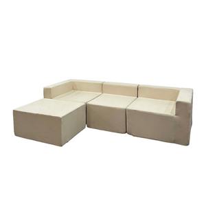 Conjunto de Sofá Seccional Modular Moderno, Tapizado en Tela, 3 Piezas, Otomana Personalizable, para Sala de Estar, Apartamento, Escuela - Product Image 6