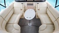Bateau à ponton Kinlife Luxury S-22B Sport Series, double console, certifié CE, pour 10 personnes, pêche, divertissement, loisirs, aluminium, hors-bord