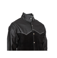 Veste de soudage en cuir de vachette de haute qualité pour hommes et femmes avec motif printemps vêtements de sécurité