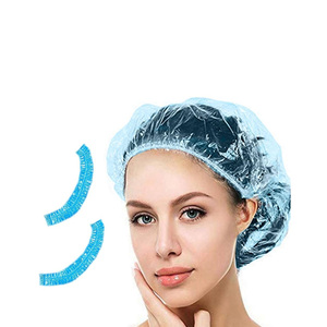 พีวีซีคลุมผมแบบใช้แล้วทิ้งสำหรับอาบน้ำที่สะอาดมีความยืดหยุ่นกันน้ำใช้ครั้งเดียว - Product Image 5