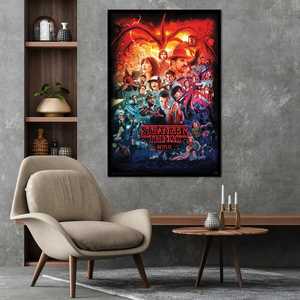 Póster Moderno con Montaje de las 4 Temporadas de Stranger Things para Decoración de Pared - Product Image 3
