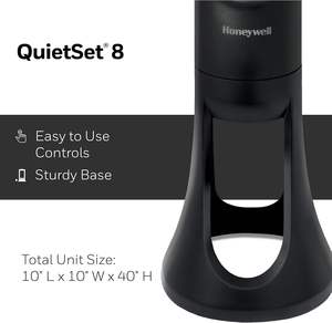 Ventilador de Techo Honeywell QuietSet con Luz LED, Negro HYF290B, USB, Aspas de Plástico, Diseño Silencioso, Control Mecánico, para Exteriores, Automóviles, Hoteles - Product Image 6