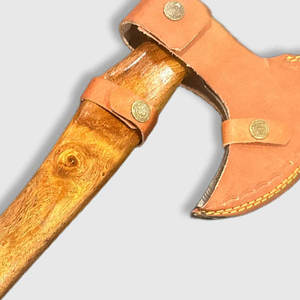 Hachas de Acero de Damasco de Alta Gama con Mango de Madera Dura Resistente para Acampar y Uso en Supervivencia, Hachas Tradicionales de Acero de Damasco - Product Image 6