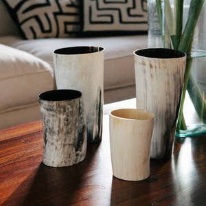 Verres à shot en corne de buffle authentique médiévale viking, fabriqués à la main, 100% corne de buffle naturelle, agate, vaisselle à bière, artisanat naturel de haute qualité - Product Image 4