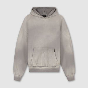 เสื้อฮู้ดดี้ผู้ชายผ้าฝ้ายหนานุ่ม พิมพ์ลายตามสั่ง ทรงโอเวอร์ไซส์ สไตล์สตรีทแวร์ ลุควินเทจ ซักนุ่ม - Product Image 5