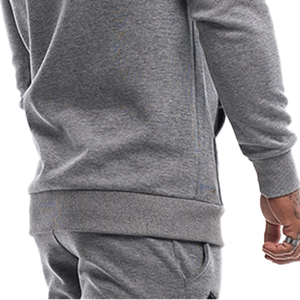 100% coton polaire Gym sweat à capuche vêtements de sport d'hiver et vêtements actifs sweats motif solide col à capuche Polyester/coton matériel - Product Image 5
