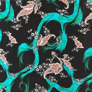 Tissu de rayonne imprimé en Chine nouveau Design pour lot de stock de robe à ShaoXing Keqiao 100% tissu de rayonne filé en viscose imprimé - Product Image 4