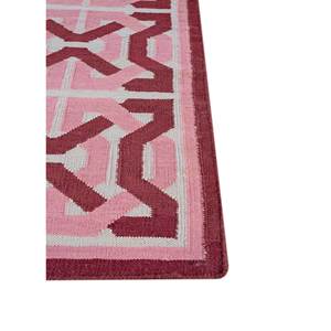 Alhambra - Alfombras Clásicas de Lana, Tejido Plano Geométrico Rojo Naranja para el Hogar - ADWL-13211, Alfombras Rectangulares de Yute para Pasillo y Dormitorio - Product Image 4