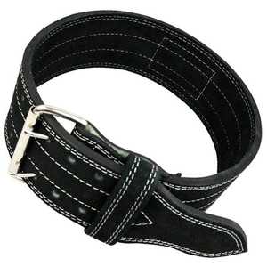 Cinturón de levantamiento eléctrico personalizado OEM, hebilla de sujeción de logotipo de Material de piel de vaca transpirable para levantamiento de pesas, seguridad en Fitness - Product Image 4