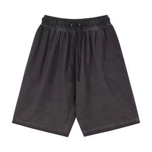 Hot Selling 2025 Unisex Heavyweight Cotton Vintage Washed Breathable <b>Sweat</b> <b>Shorts</b> All-Season Sun-Faded Casual Style - Product Image 3