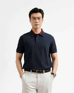 Camiseta de Manga Corta para Hombre de Alta Calidad, Tejida y Estampada, con Cuello, Corte Ajustado, por Routine Vietnam - Product Image 1