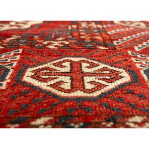 Alfombra Kiaan Grande de Lana Anudada a Mano, Rectangular 9x12, Diseño Geométrico Abstracto para Entrada, Pasillo, Modelo Paem-68, Color Rojo - Product Image 3