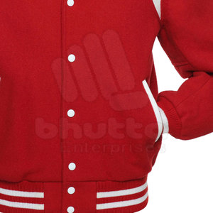 Customized Color <b>Men</b> <b>Woolen</b> Lettermen <b>Jackets</b> High Quality Breathable Winter Front Logo Customized Size Casual Design - Product Image 4