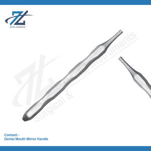 Mango de espejo de boca Dental desmontable reutilizable Manual de acero inoxidable Grado A + Garantía de 1 año Hecho en Pakistán - Product Image 2