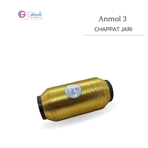 Anmol 3 Chapat Jari Yarn Fil métallique de qualité supérieure pour le tissage et la broderie Idéal pour la mode et l'artisanat décoratif - Product Image 2