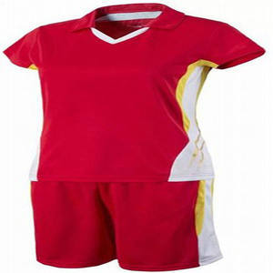 Ensembles d'uniformes de volley-ball en polyester à sublimation imprimée de logo personnalisé de haute qualité Derniers styles sportifs Vêtements d'équipe - Product Image 2