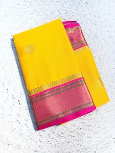 Sari en soie Pethani indien, très vendu, élégant et stylé, avec un chemisier exclusif et élégant, tenue ethnique tendance pour les fêtes - Product Image 6