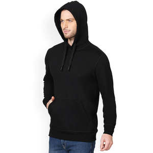Sweat à capuche décontracté de style hiver pour hommes 320gsm coton surdimensionné Logo personnalisé Teint uni Techniques lourdes Fourniture en vrac - Product Image 2