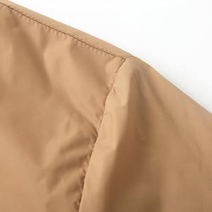 Chaqueta cortavientos informal para hombre con logotipo de diseñador personalizado cremallera completa Classic Varsity Bomber Canvas Street Wear-Venta al por mayor - Product Image 4