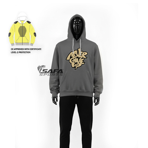 <b>Biker</b> <b>Hoodie</b> Kevlar Protective Gear Motorcycle Hooded Sweatshirt with Armor - Product Image 4