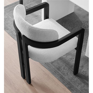 Modern Comfortable Mozart Upholstered <b>Dining</b> <b>Chair</b> with <b>Wooden</b> Legs 2-Year Warranty Athome Brand Made Turkey Home-Commercial Use - Product Image 1