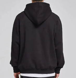 Sudadera con Capucha de Invierno para Hombre de Alta Calidad, con Cierre de Cremallera de un Cuarto, Logotipo Personalizado, 100% Algodón, Diseño de Felpa, Color Sólido, Bolsillo Exterior - Product Image 5