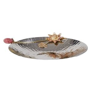 Bol de service impressionnant pour ustensiles de cuisine maison hôtel Restaurant Fruits secs bols de service faits à la main argent doré bols en Aluminium dattes bols - Product Image 4