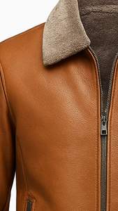 Chaqueta de Cuero Marrón Otoñal para Hombre, Estilo Retro, Talla Grande 5XL, Cuero Vacuno Natural, Corte Entallado, Abrigo de Cuero Genuino - Product Image 3