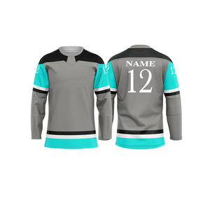 Maillot de Hockey sur glace par sublimation de haute qualité pour la pratique en équipe maillots de Hockey à prix de gros uniforme de Hockey sur glace adultes à séchage rapide - Product Image 3