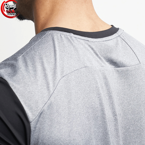 Camiseta de algodón 100% para hombre, tela tejida de cuello de secado rápido para Fitness ligero con colores cómodos, transpirable, tamaño estándar - Product Image 5