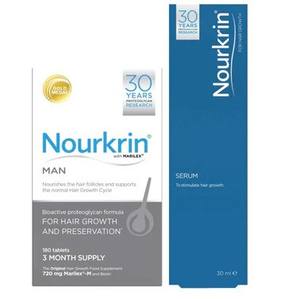 Nourkrin Woman Hair Growth Unisex 3 mois d'approvisionnement 180 comprimés Prévention de la perte de cheveux Acide glycolique Squalane Forme casque/cap - Product Image 5