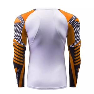 MMA Rash Guard Diseña tu propia camisa de compresión por sublimación BJJ Camuflada Rash Guard Custom Printed Men's OEM Rush Guard - Product Image 3